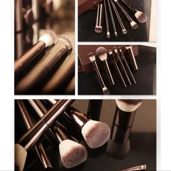 Hourglass Set of 7 Travel Brush Set with Leather Case - Picture 11 of 12